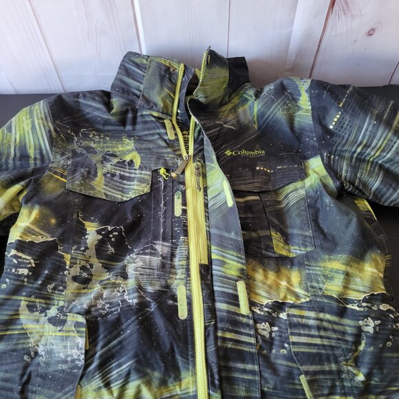 Columbia Omni-Tech 3-in-1 Interchange Winter Jacket, Men’s L, Green/Black Ski - Picture 7 of 12